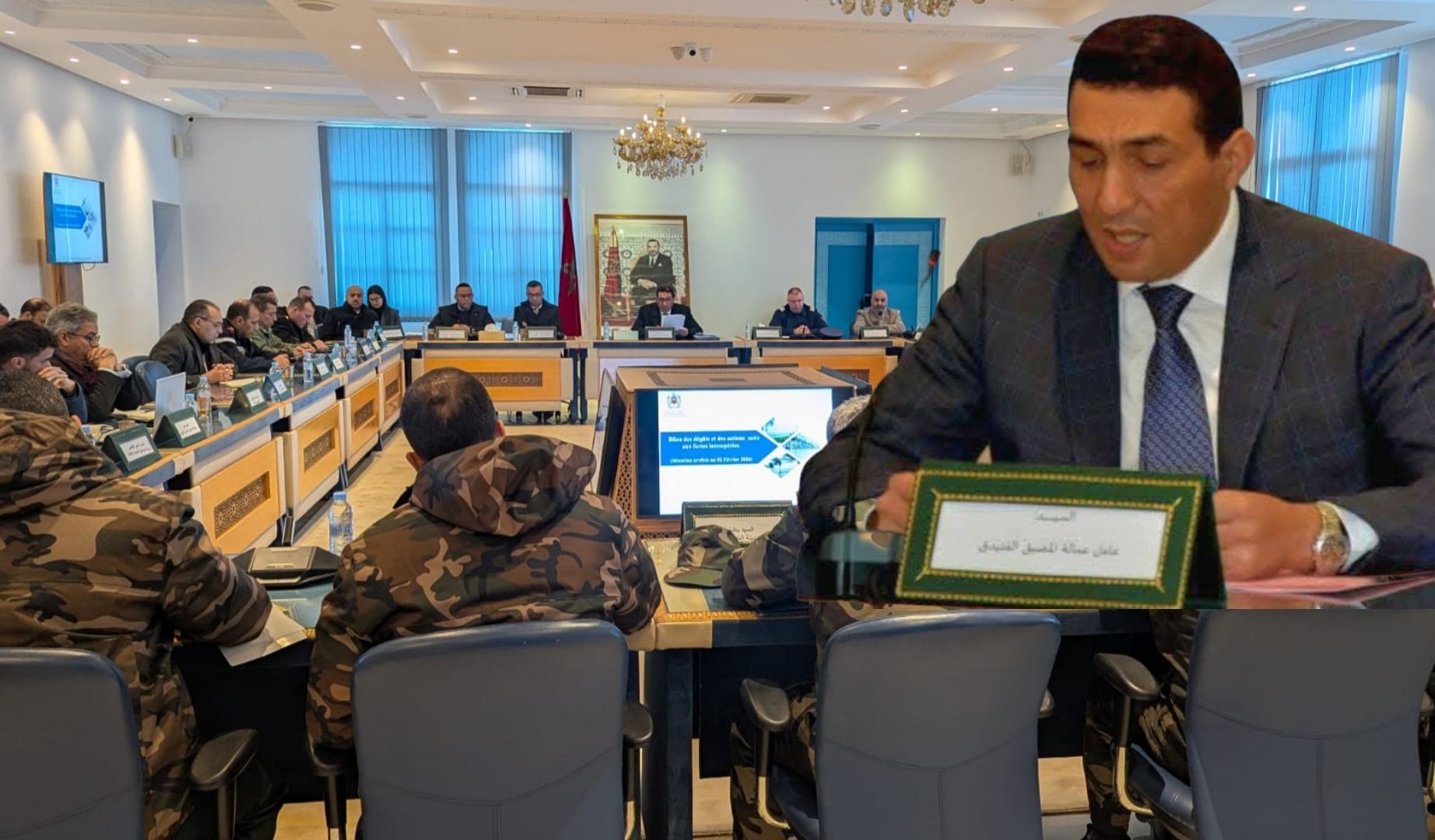 عامل المضيق-الفنيدق يترأس اجتماع لجنة اليقظة لتأمين الإقليم من مخاطر الفيضانات